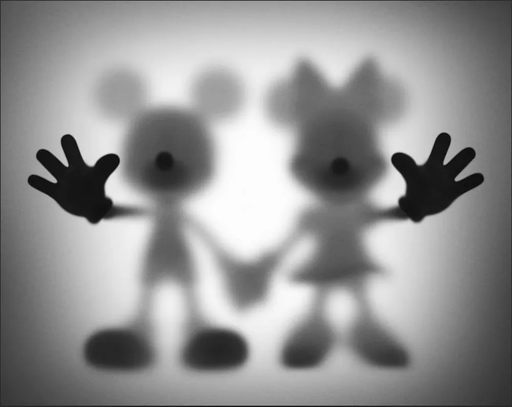 Gravura Digital Burdon - Gone Mickey and Minnie