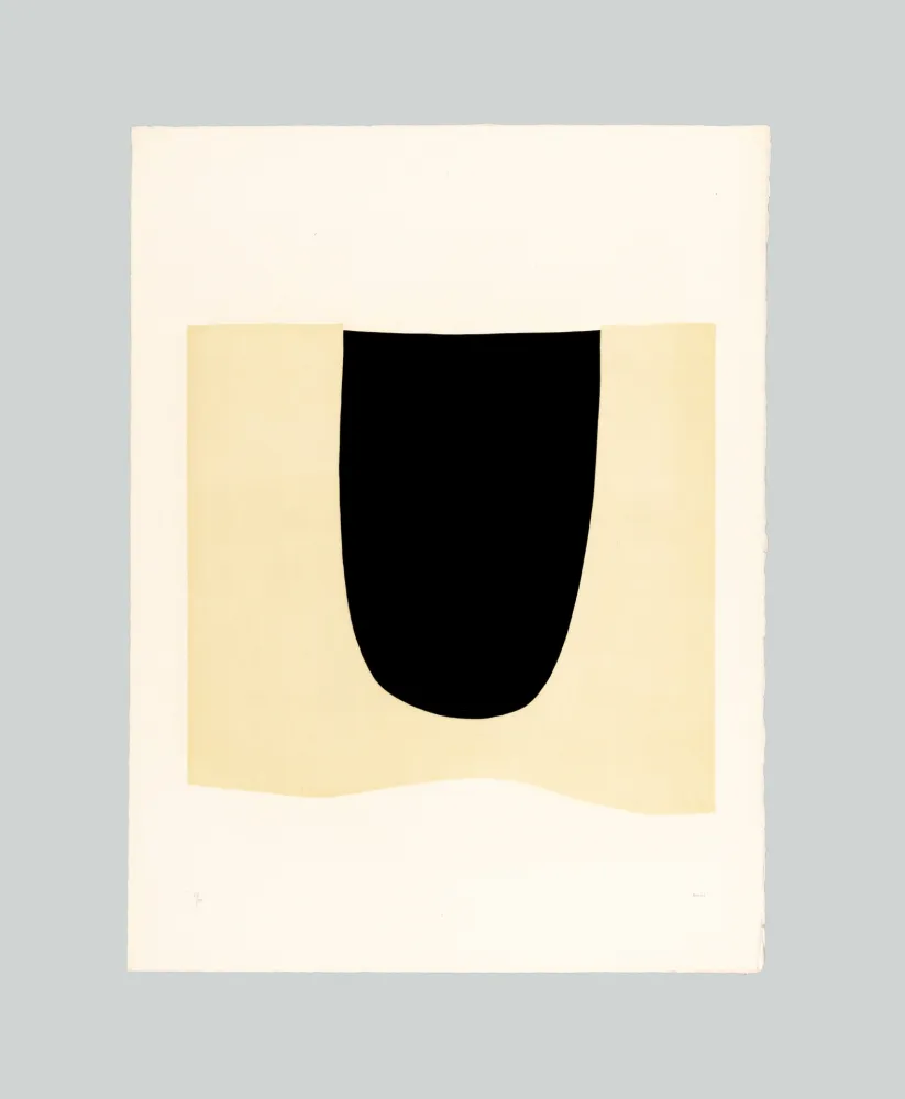 Gravura Burri - Bianchi e neri I-D