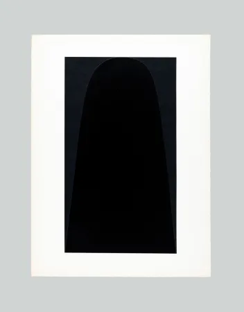 Litografia Burri - Bianchi e neri II-C