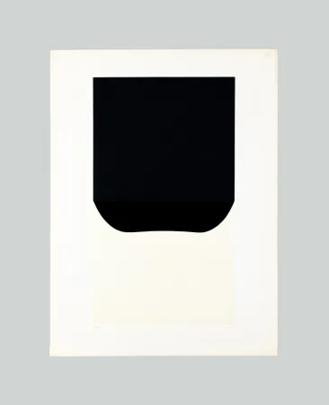 Litografia Burri - Bianchi e neri II-D