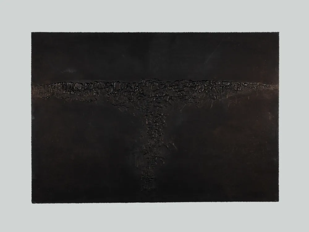 Água-Forte E Água-Tinta Burri - Cretto Nero F