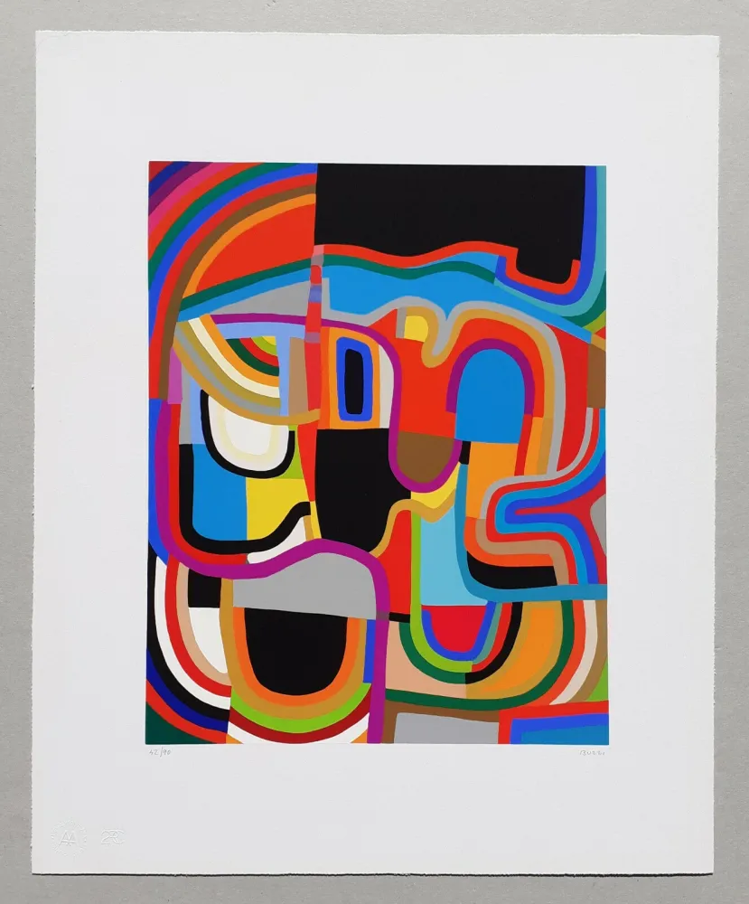 Serigrafia Burri - Trittico E - Serigrafia 2-E