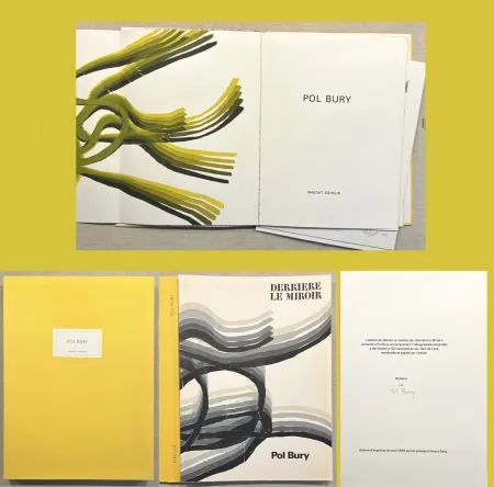 Livro Ilustrado Bury - Derrière le Miroir n° 178. POL BURY. Janvier 1969. TIRAGE DE LUXE SIGNÉ..