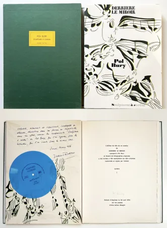 Livro Ilustrado Bury - Derrière le Miroir n°209. POL BURY. Avril 1974. TIRAGE DE LUXE SIGNÉ.