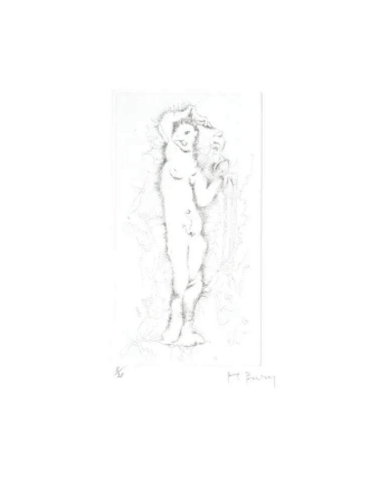 Água-Forte Bury - Nuée de neige