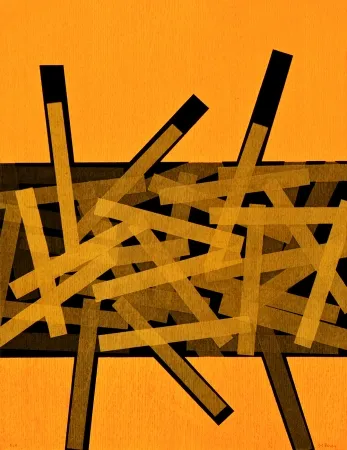 Água-Forte Bury - Quarante bâtons entre deux