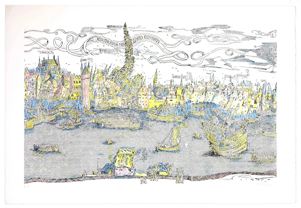 Litografia Bury - Sans titre