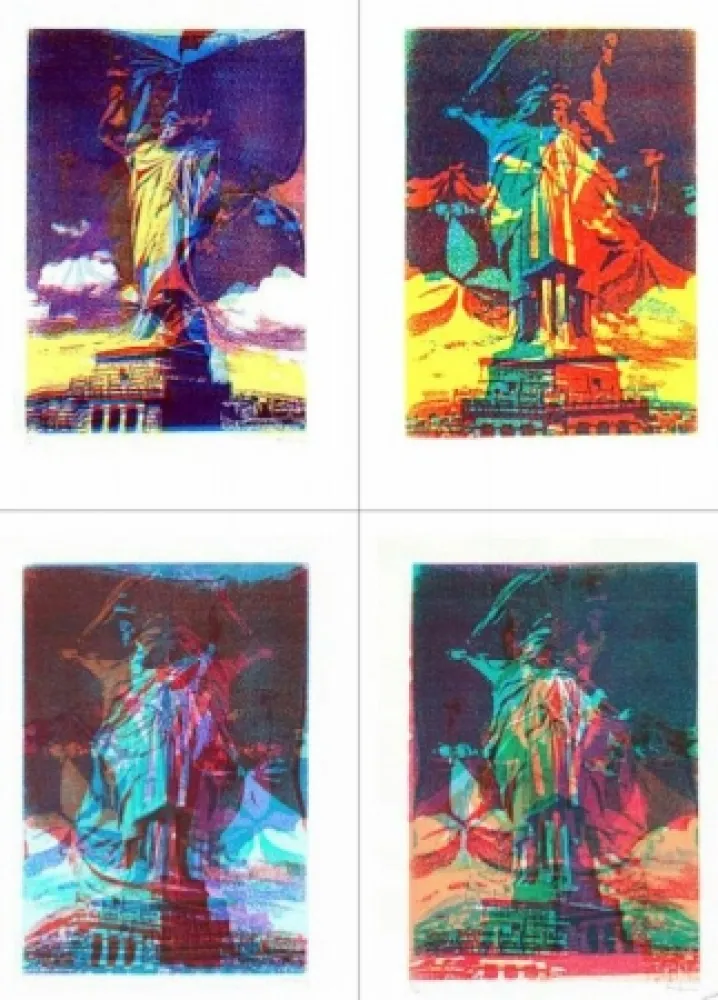 Serigrafia Bury - Statue de la liberté, 8 variations