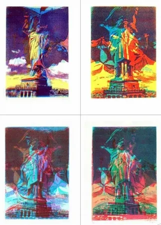 Serigrafia Bury - Statue de la liberté, 8 variations