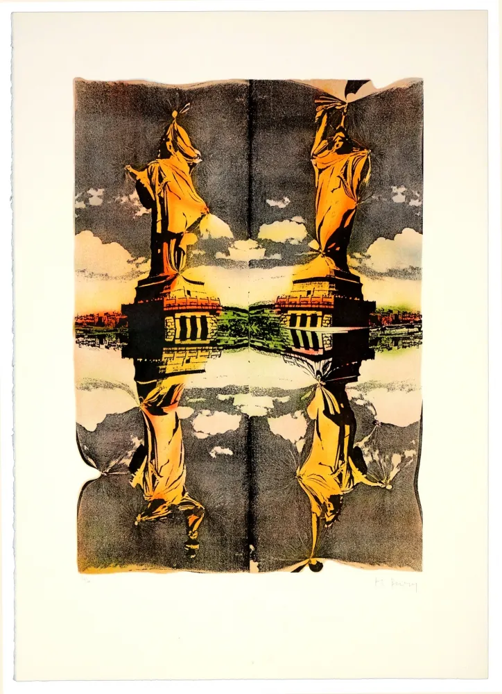 Litografia Bury - Statue de la liberté