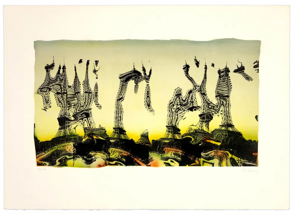 Litografia Bury - Tour Eiffel