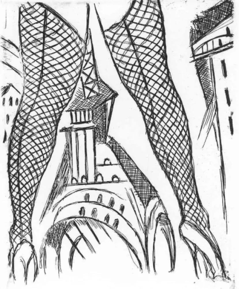 Gravura Buzzati - Senza titolo