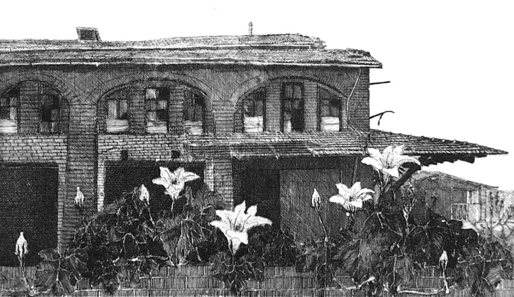 Água-Forte Cacciarini - Il giardino della fabbrica