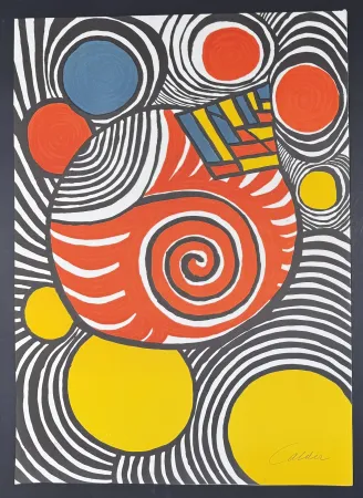 Litografia Calder - Alexander Calder (1898–1976) - Clown - Color lithograph - 1976