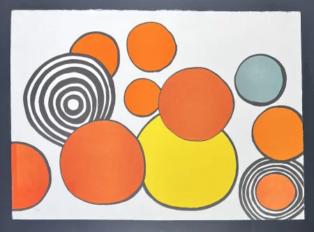 Litografia Calder - Alexander Calder (1898–1976) - Taches de rousseurs from la mémoire élémentaire - color lithograph - 1976