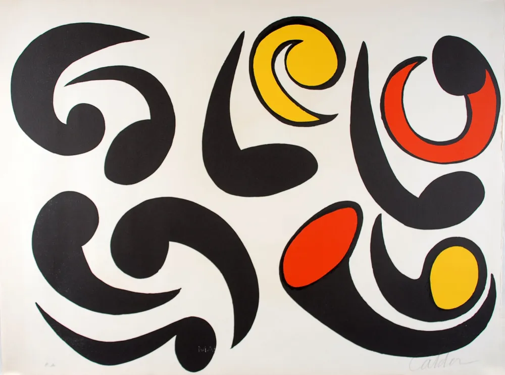 Litografia Calder - Autres têtards