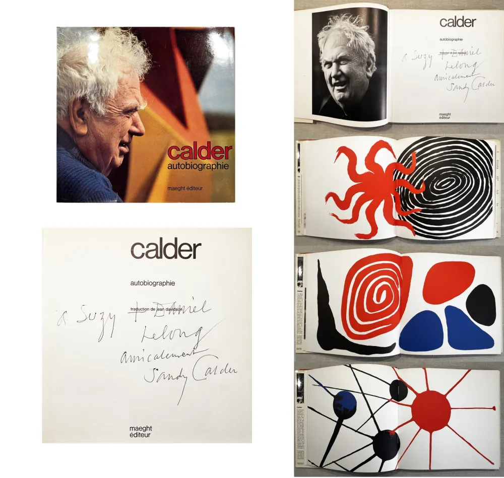 Livro Ilustrado Calder - CALDER. AUTOBIOGRAPHIE. Rare exemplaire dédicacé.