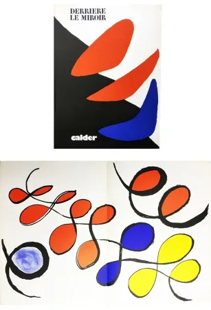 Livro Ilustrado Calder - CALDER, LA LIBERTÉ. Derrière Le Miroir N° 190. 4 LITHOGRAPHIES ORIGINALES EN COULEURS (1971)