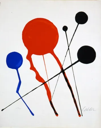 Litografia Calder - Comètes