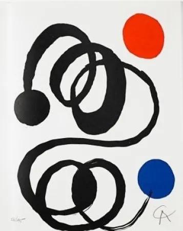 Litografia Calder - Jean Cassou: vingt-deux poèms