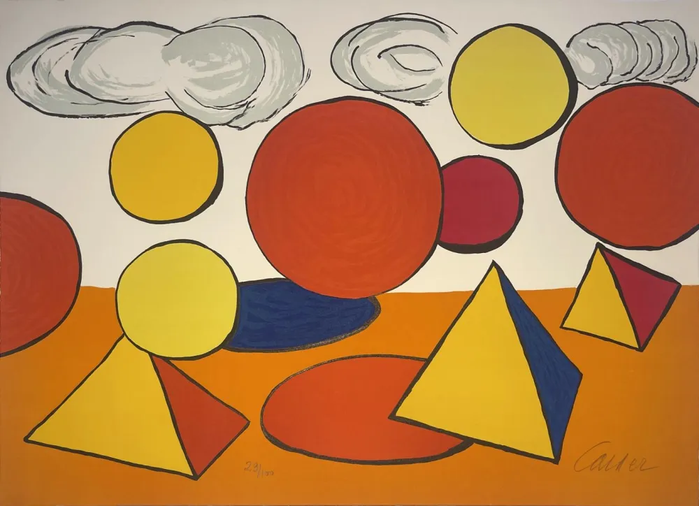 Litografia Calder - Le Piège / The Trap from La Memoire Elementaire