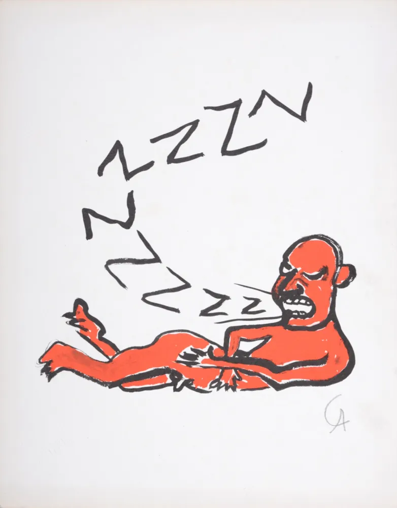 Sem Técnica Calder - Lettera Z, C. 1974 - Hand-signed