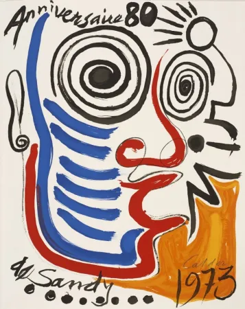 Litografia Calder - Lithographie sur vélin d'Arches. Signée 