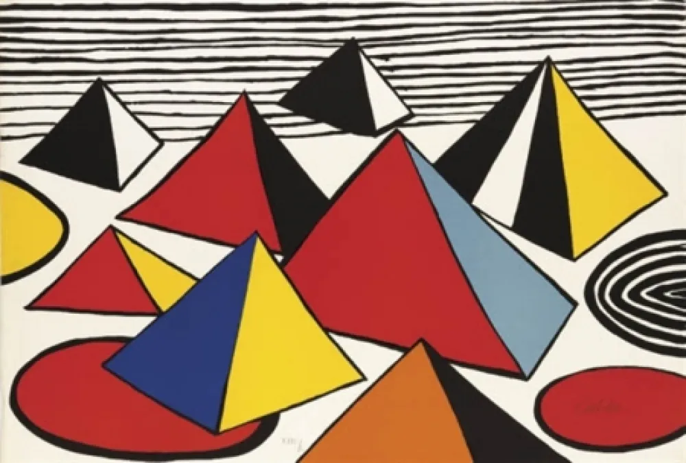 Litografia Calder - Pyramides
