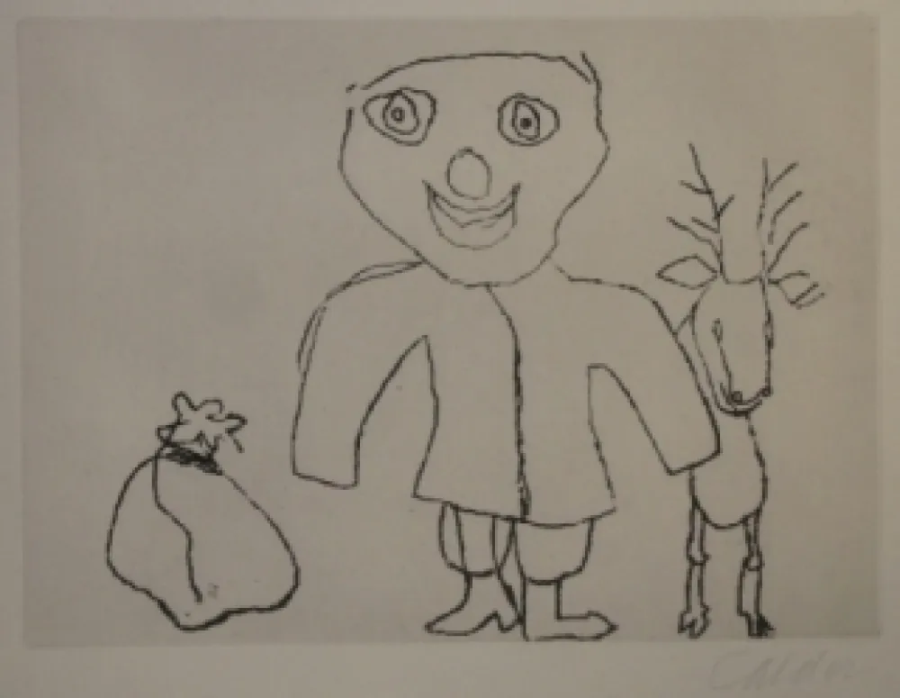 Gravura Calder - Santa Klaus 9