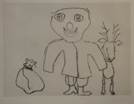 Gravura Calder - Santa Klaus 9