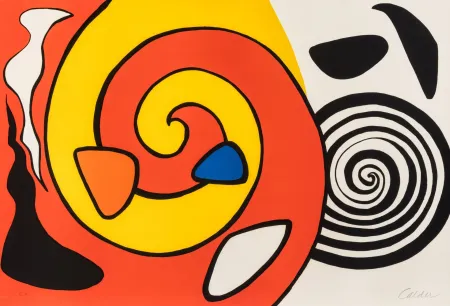 Litografia Calder - Spirale et Turban