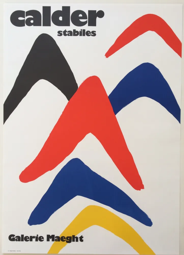 Cartaz Calder - Stabiles / Galerie Maeght