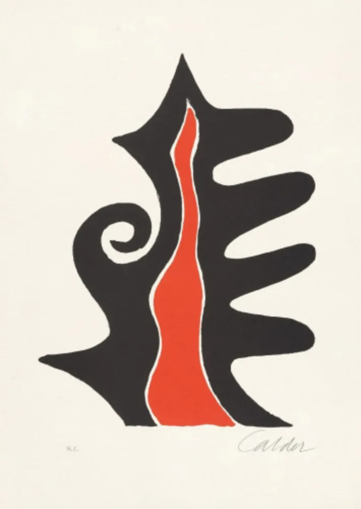Litografia Calder - Untitled (Derriere le Miroir #201), c.