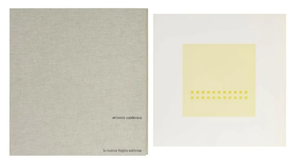 Serigrafia Calderara - Luce spazio immagine (Cartella di 8 serigrafie)