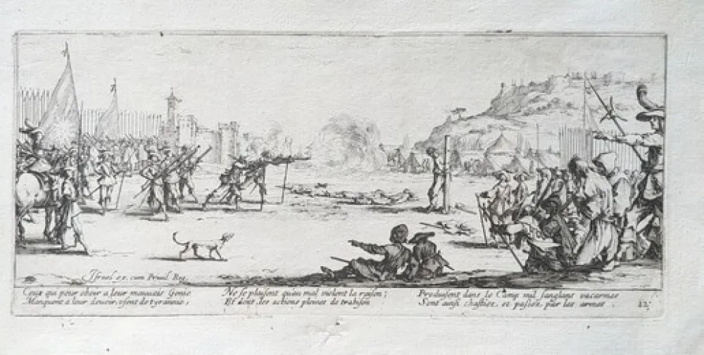 Água-Forte Callot - L'Arquebusade / The Firing Squad