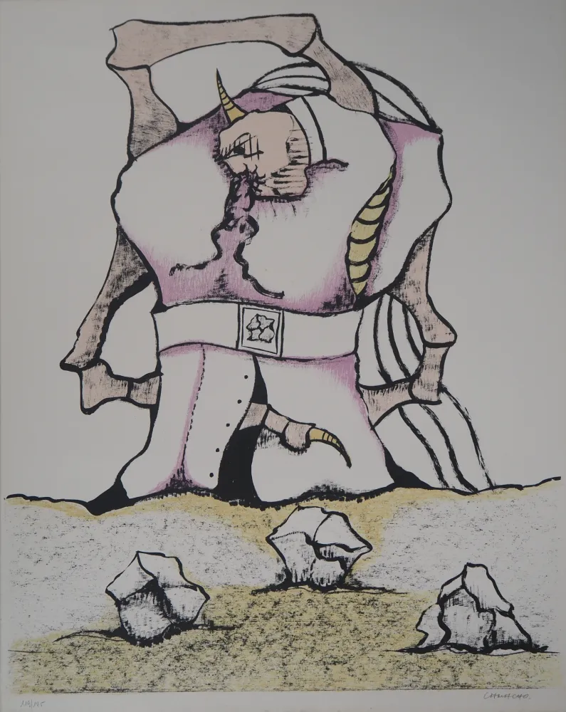 Litografia Camacho  - Colosse de Pierre