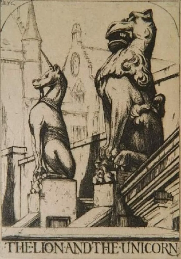 Gravura Cameron - The Lion and the Unicorn