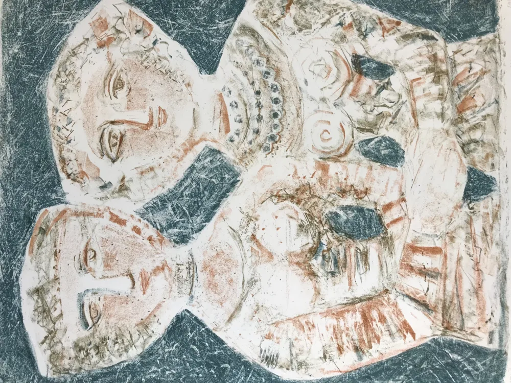 Litografia Campigli - LE AMICHE - Les Amies