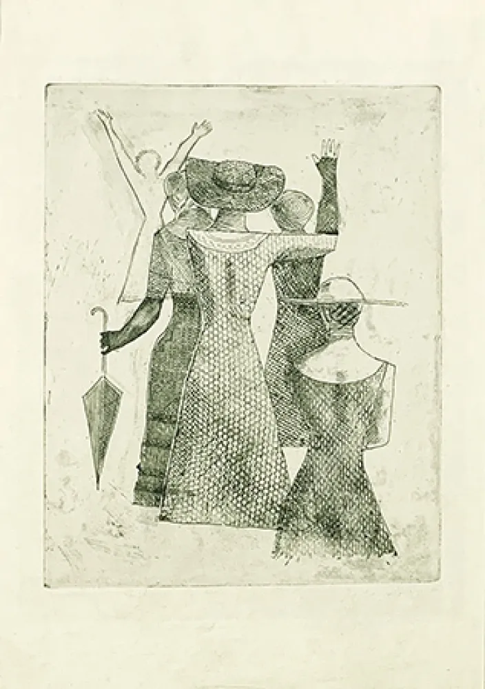 Gravura Campigli - L'incontro