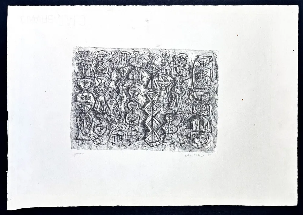 Litografia Campigli - Massimo Campigli (1895–1971) – Follia di donne – Lithograph on Fabriano paper – 1959