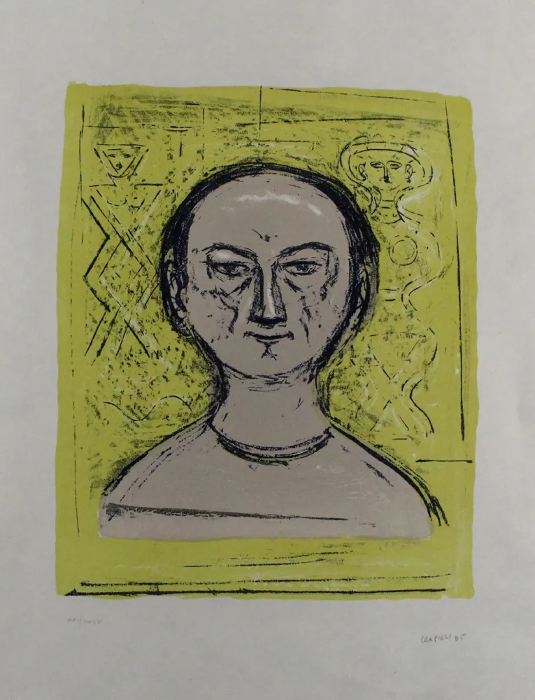 Litografia Campigli - Selbstbildnis / Self-Portrait