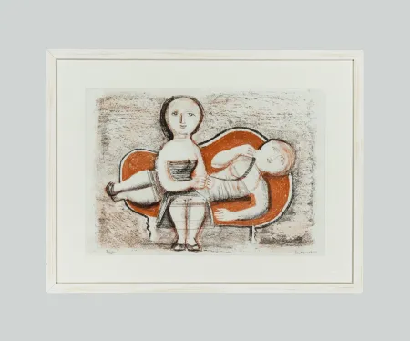 Litografia Campigli - Senza titolo