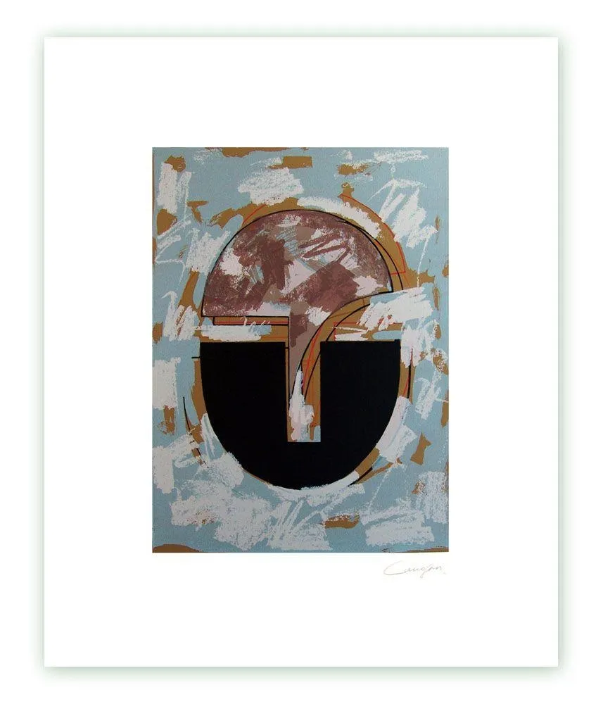 Gravura Canogar - Cabeza