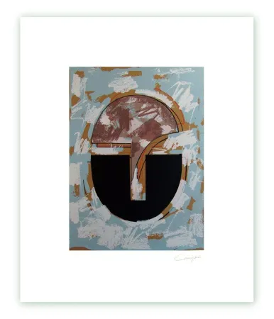 Gravura Canogar - Cabeza