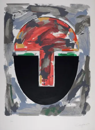 Serigrafia Canogar - Composition