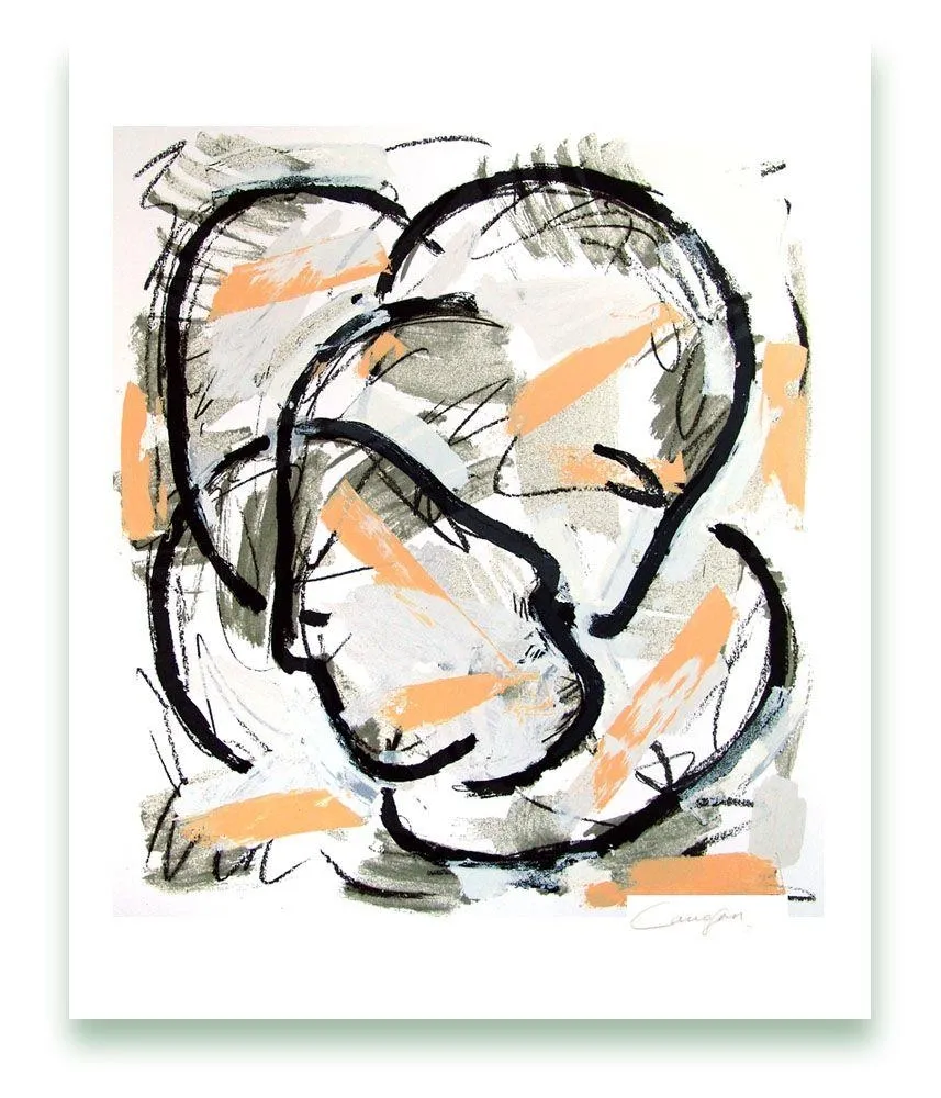 Gravura Canogar - Escena urbana