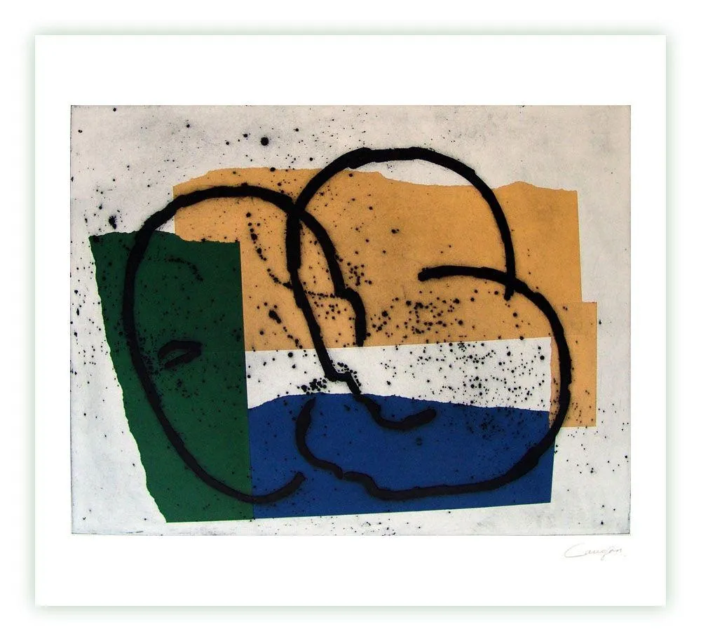 Gravura Canogar - Serie constructivista n-7-90