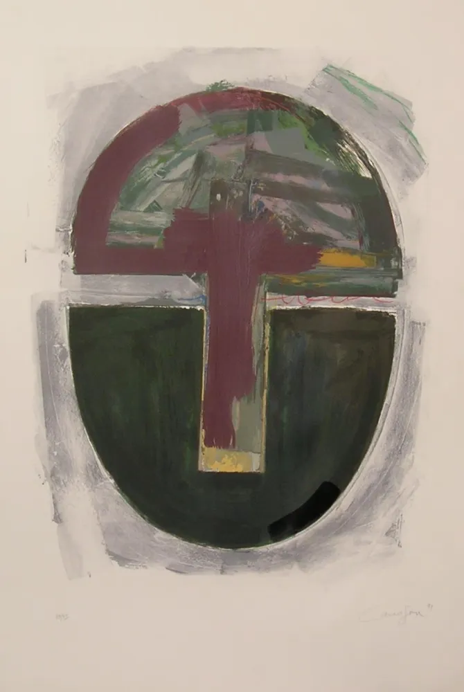 Litografia Canogar - UNTITLED