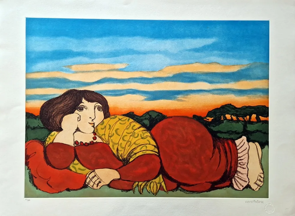 Água-Forte Cantatore - Odalisca