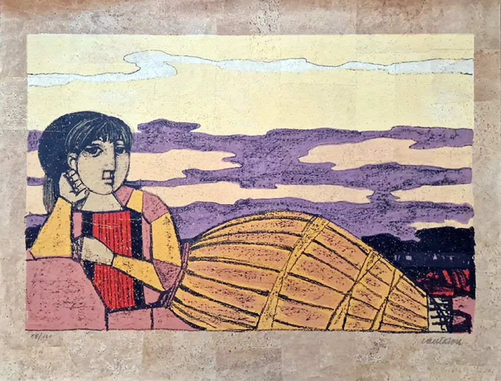 Litografia Cantatore - Odalisca